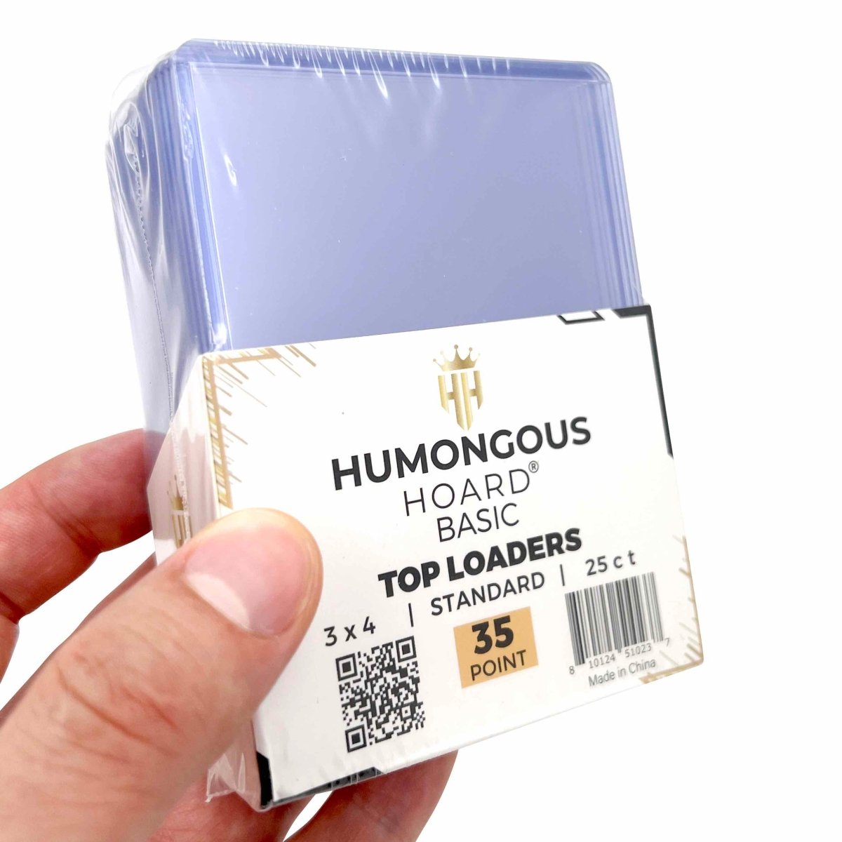 Basic Top Loader Card Holders 35 Point (Most Popular) Pack - Humongous Hoard