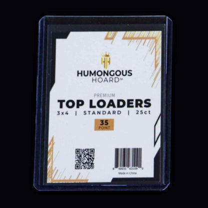 Basic Top Loader Card Holders 35 Point (Most Popular) Pack - Humongous Hoard
