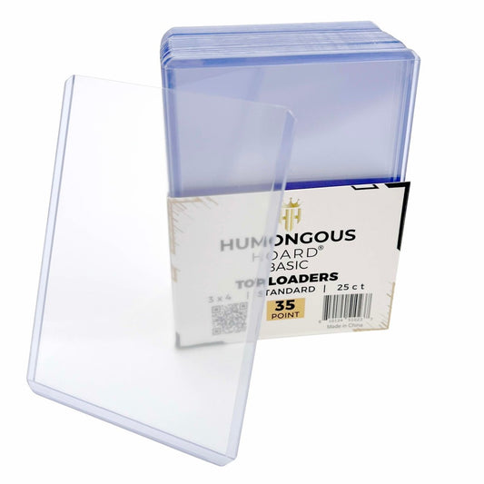 Basic Top Loader Card Holders 35 Point (Most Popular) Pack - Humongous Hoard