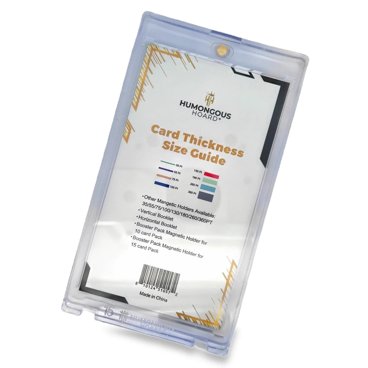 Booster Pack Magnetic Holders - Cases 15 - Card Pack - 100 Holders - Humongous Hoard