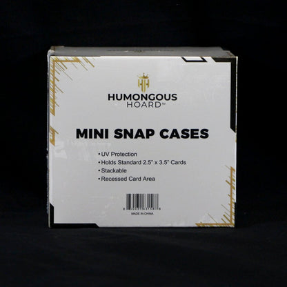 Mini Snap Card Holders (35pt) - Cases Case - 200 Holders (10 boxes) - Humongous Hoard