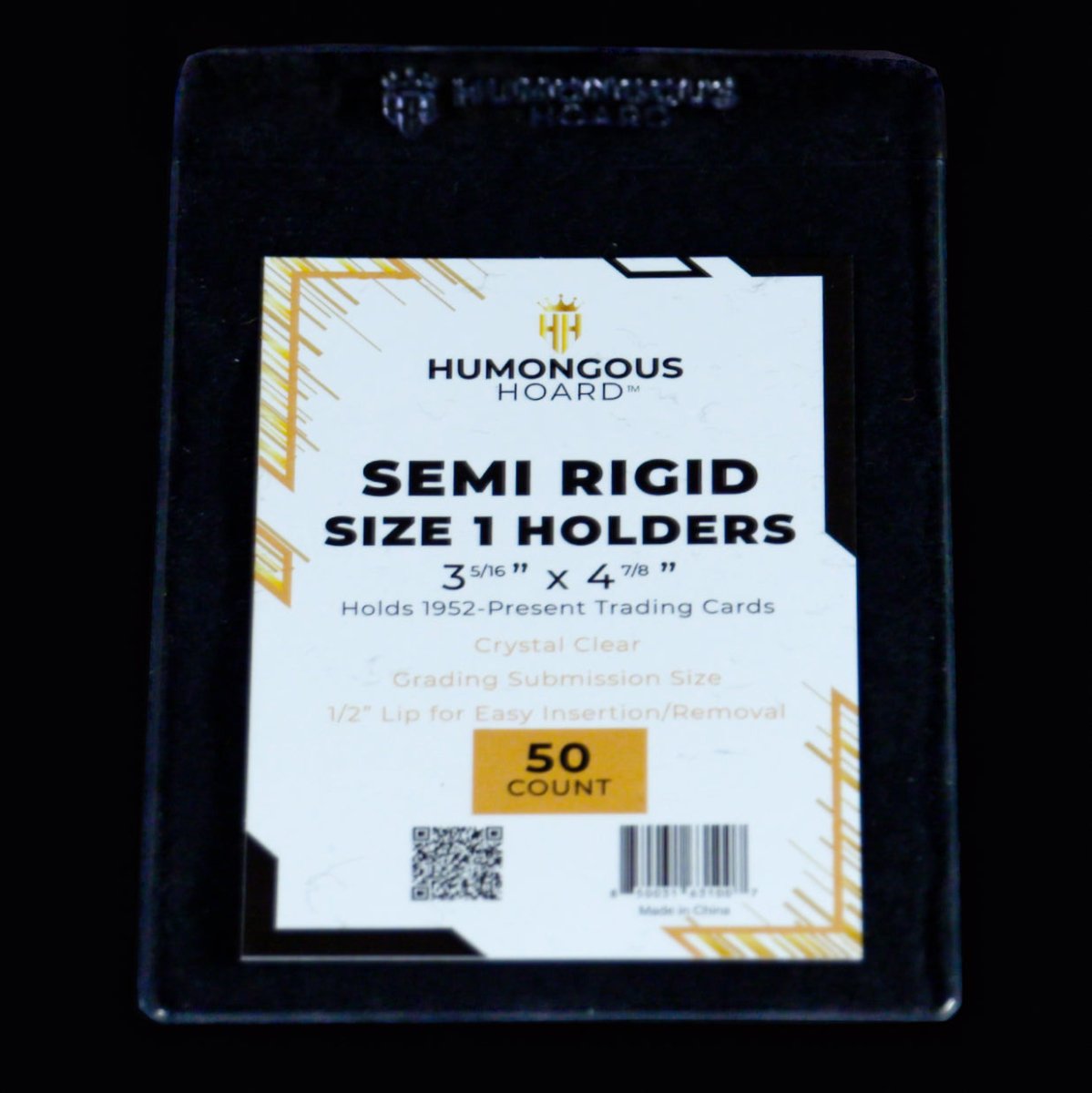 Semi Rigid Card Holders (Size 1 - 9) 1 Pack - Humongous Hoard