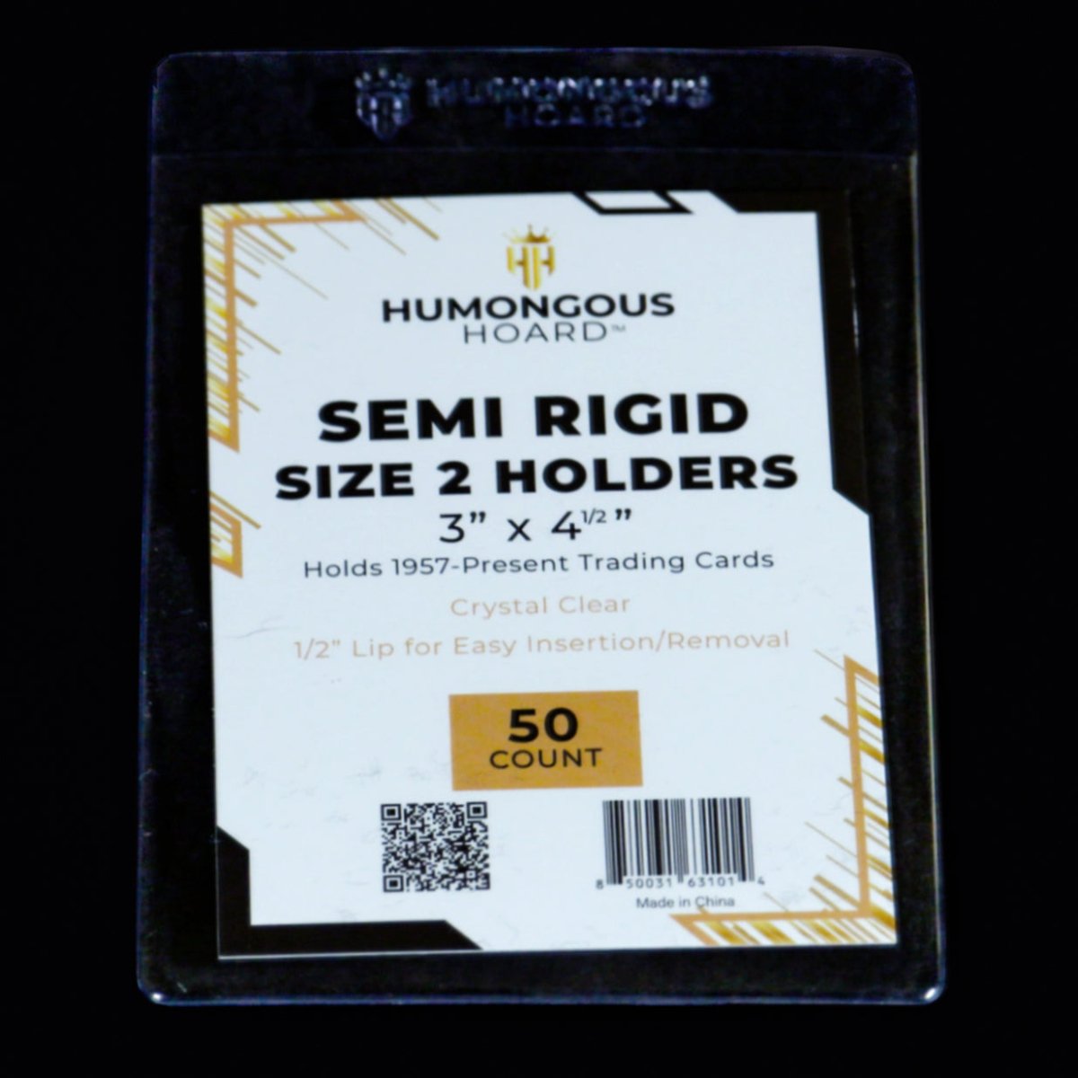 Semi Rigid Card Holders (Size 1 - 9) 2 Pack - Humongous Hoard