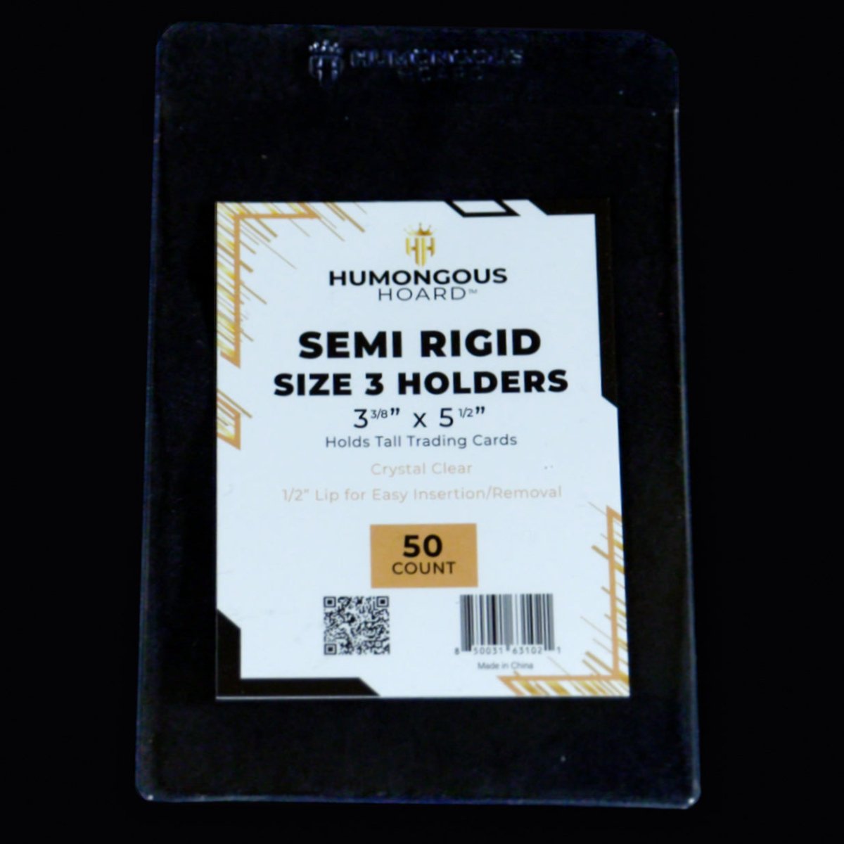 Semi Rigid Card Holders (Size 1 - 9) 3 Pack - Humongous Hoard