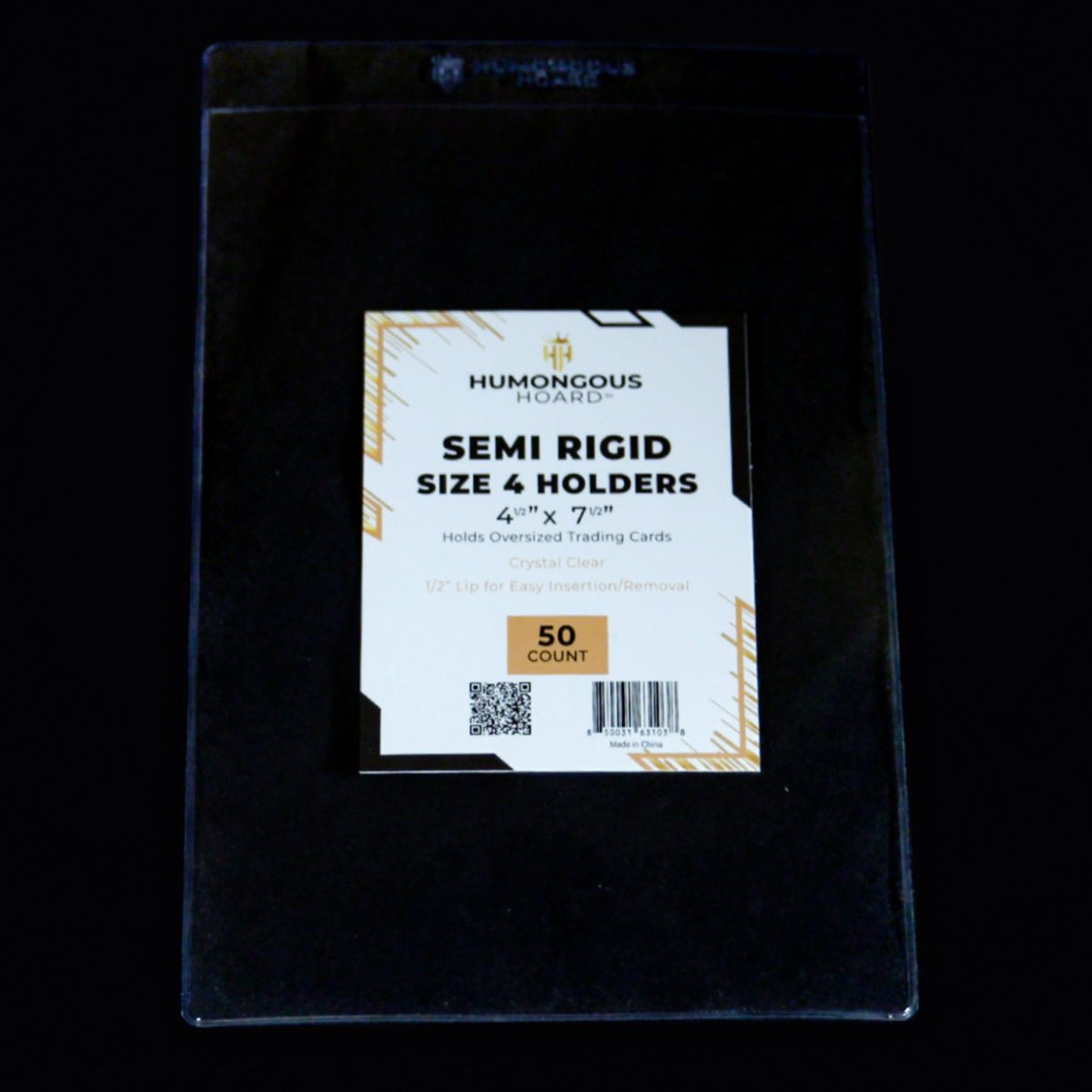 Semi Rigid Card Holders (Size 1 - 9) 4 Pack - Humongous Hoard