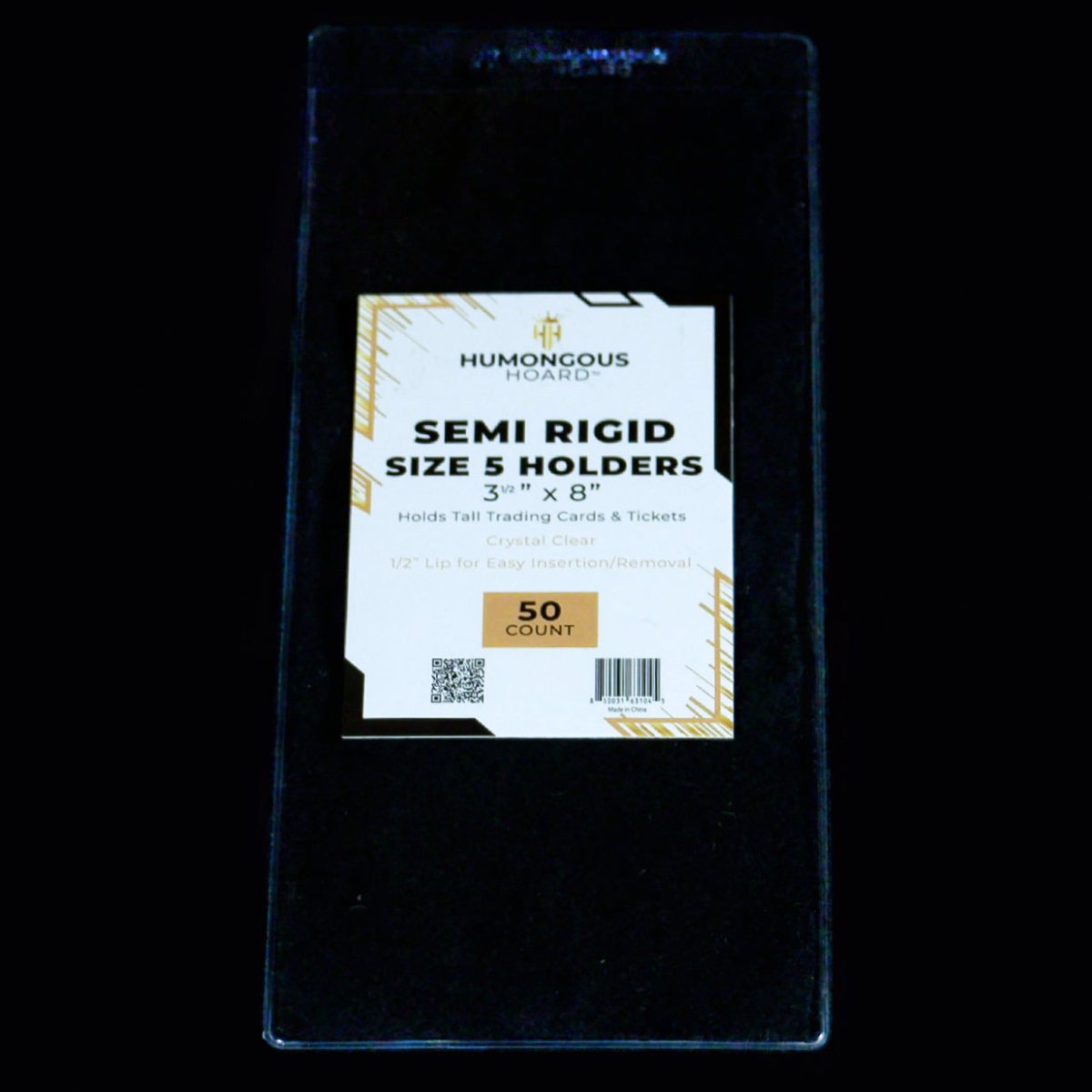 Semi Rigid Card Holders (Size 1 - 9) 5 Pack - Humongous Hoard