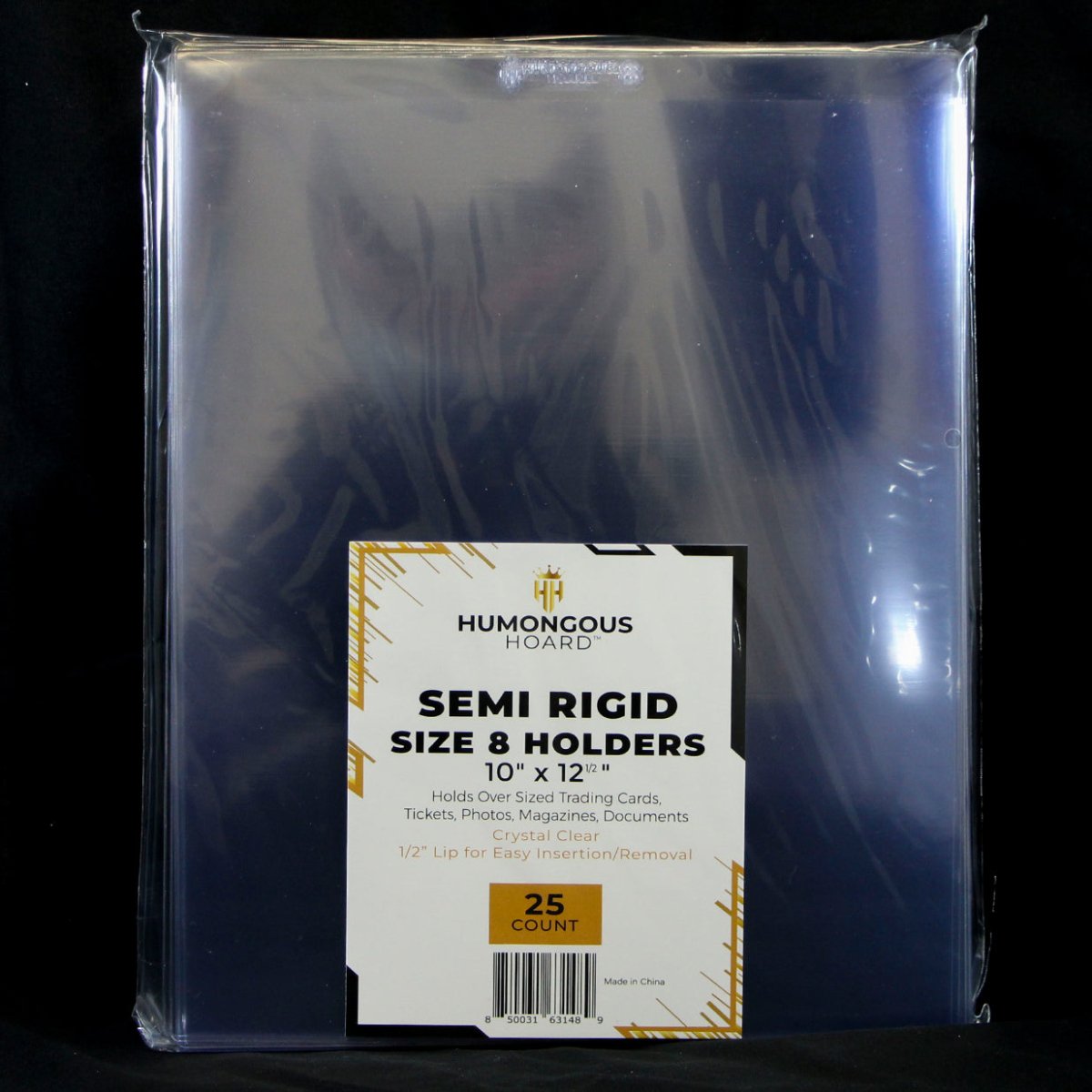 Semi Rigid Card Holders (Size 1 - 9) 8 Pack - Humongous Hoard