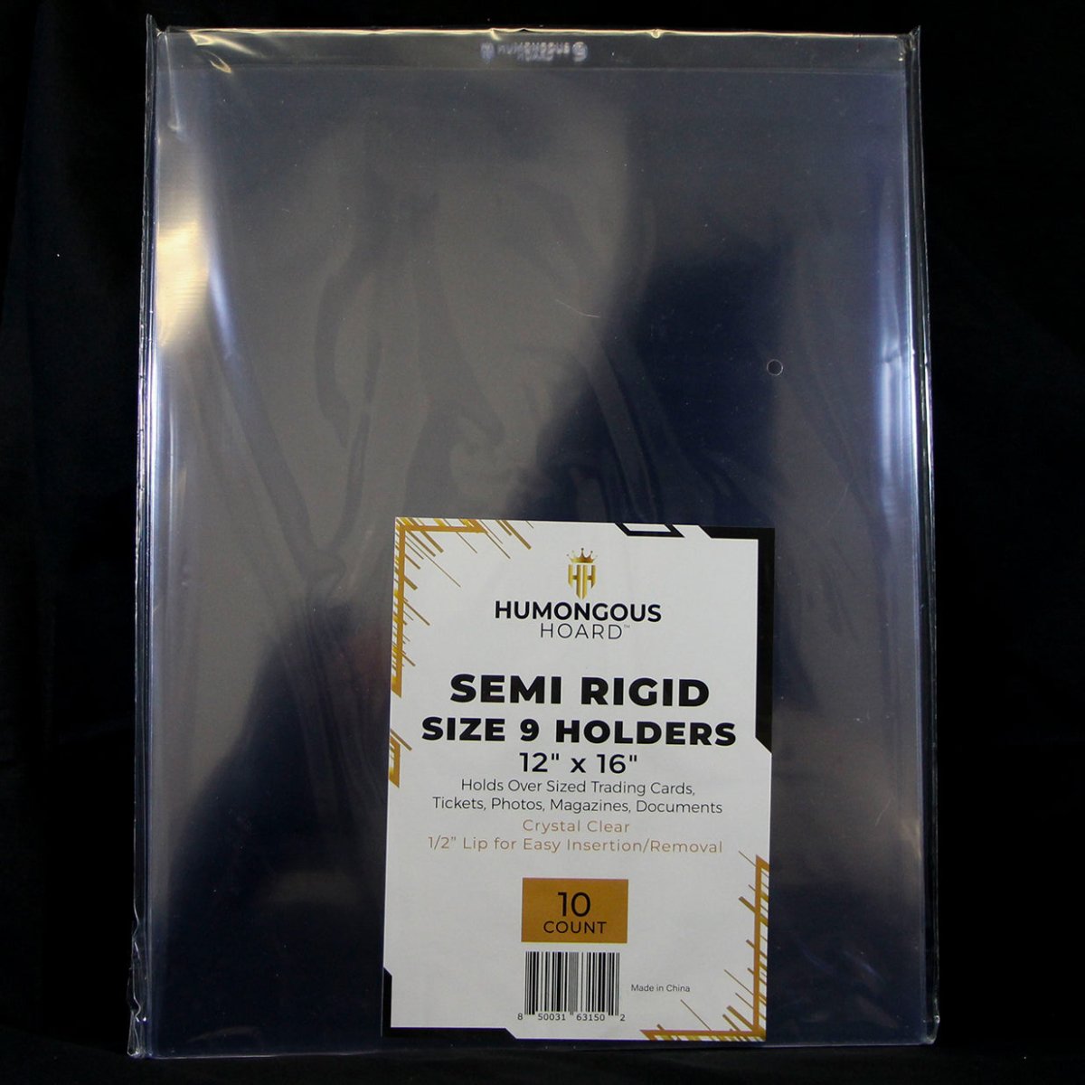 Semi Rigid Card Holders (Size 1 - 9) 9 Pack - Humongous Hoard