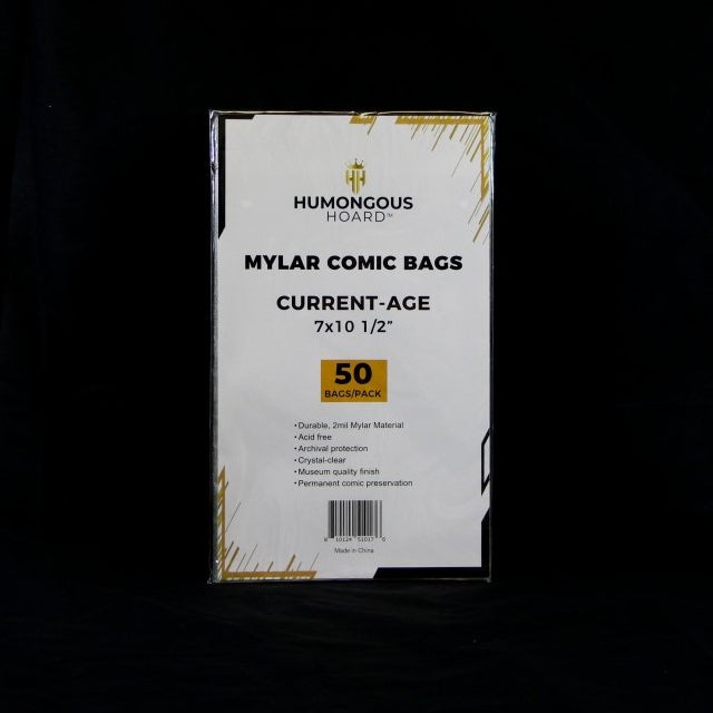 Modern Comic Book Polyester (Mylar) Bags Pack (50 Bags) - Humongous Hoard