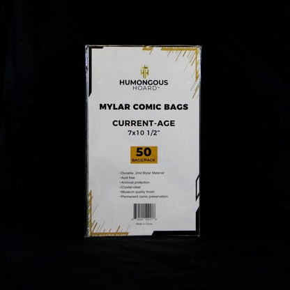 Modern Comic Book Polyester (Mylar) Bags Pack (50 Bags) - Humongous Hoard