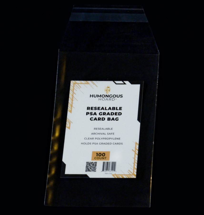 Resealable PSA Graded Card Bags Pack (100 Bags) - Humongous Hoard