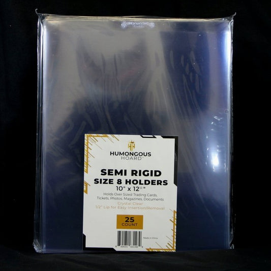Semi Rigid Size 8 Document/Photo Holders Pack (25 Holders) - Humongous Hoard