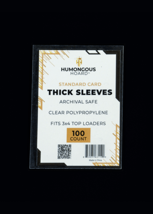 Soft Sleeves for Thick Cards Pack (100 Sleeves) - Humongous Hoard