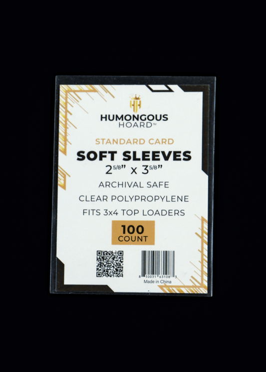 Standard Soft Sleeves Pack (100 Sleeves) - Humongous Hoard